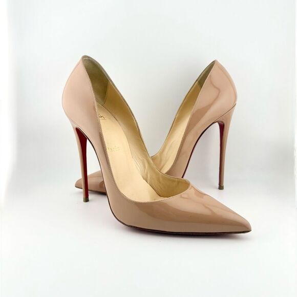 So Kate Christian Louboutin Nude Stiletto Heel w/ Original Dusties & Box in EUC - Picture 2 of 11